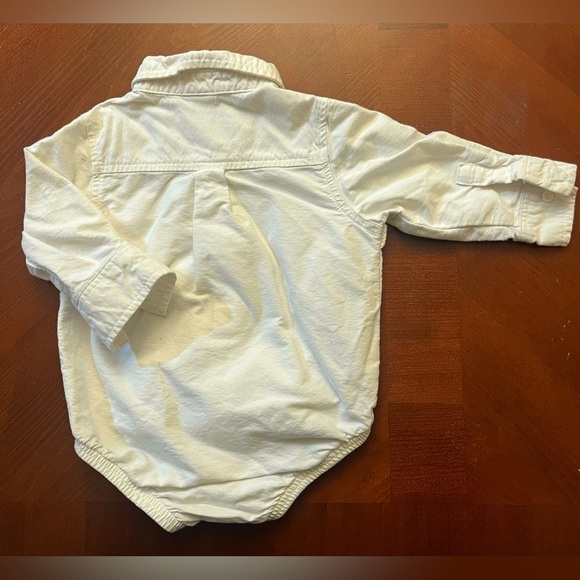 Gymboree boys crisp white cotton dress shirt size 12-18 Months NWOT - Picture 2 of 6